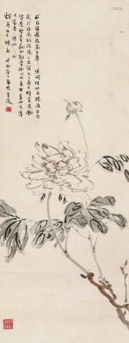 郎静山（1892-1995）·富贵图 纸本设色 镜芯