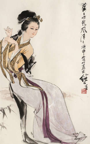 刘继卣（1918-1983）·萧萧竹影 纸本设色 镜芯