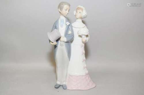 Lladro Porcelain Wedding Bride and Groom #4808