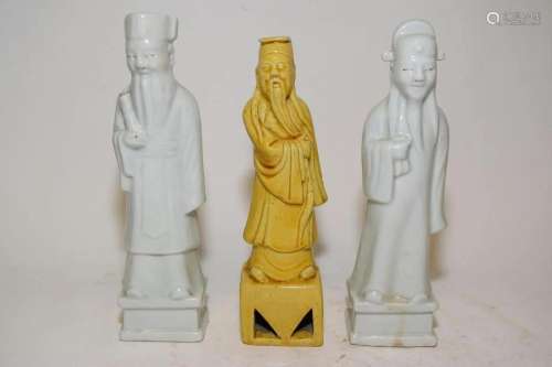Three 19th C. Chinese Porcelain Figurines