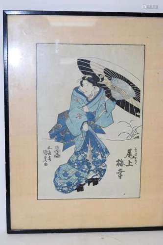 19-20th C. Japanese Ukiyo-e
