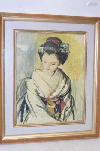 Japanese Oil Painting on Board