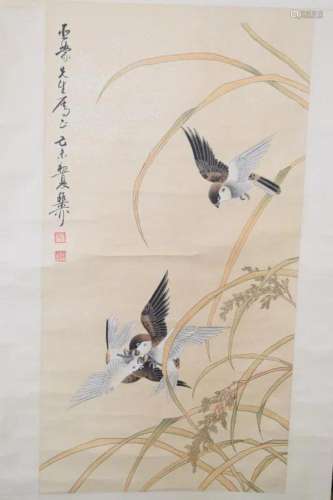 Chinese Watercolor Painting, Signed Xie ZhiLiu