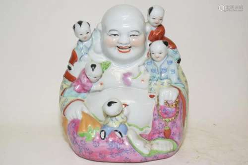 Chinese Porcelain Famille Rose Buddha