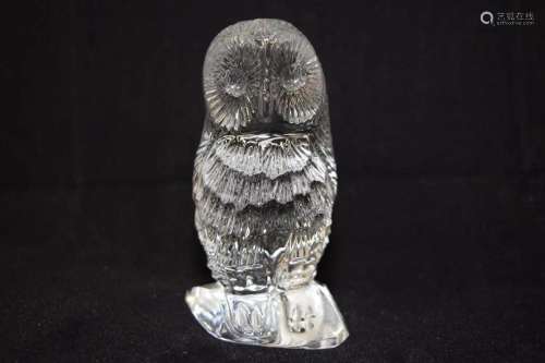 Waterford Crystal Owl Paperweight