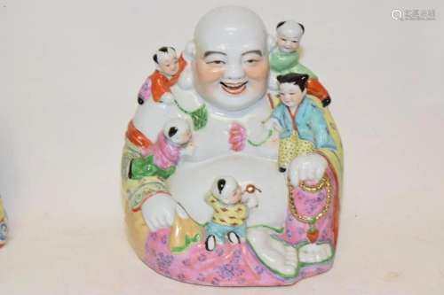 Chinese Porcelain Famille Rose Buddha