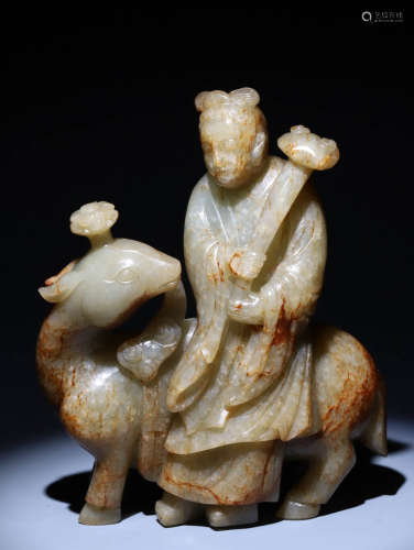 In ancient China, Hotan Jade character decorations