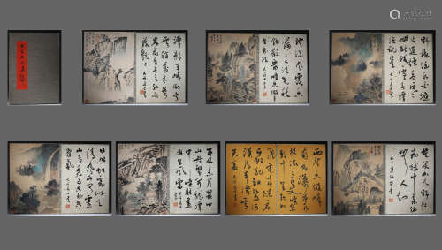 In modern times, Zhang Daqian's landscape paintings
