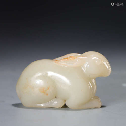 Hotan Jade Rabbit in the Qing Dynasty