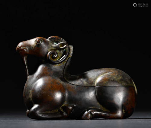In the Qing Dynasty, copper sheep ornaments