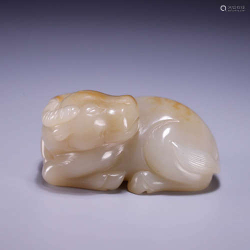 In the Qing Dynasty, Hotan Jade seeds were used to lay cattl...