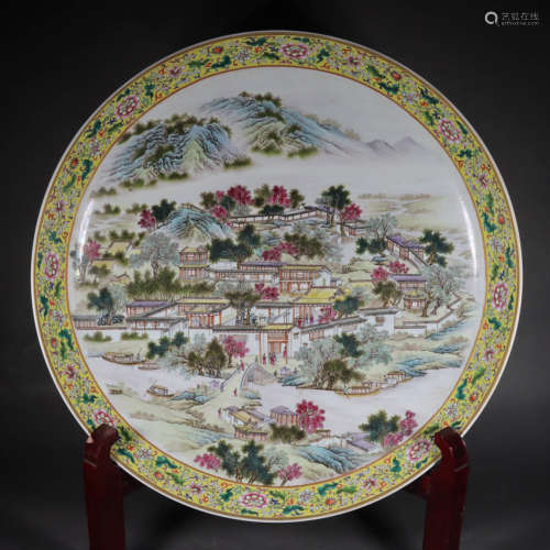 In the Qing Dynasty, pastel landscape market