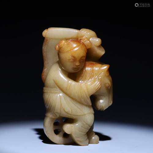 In ancient China, Hotan Jade character decorations