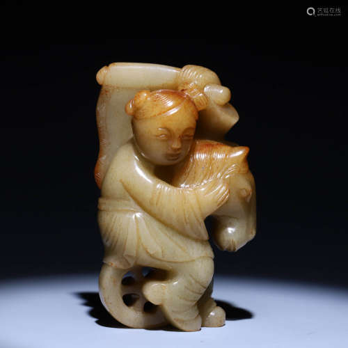 In ancient China, Hotan Jade character decorations