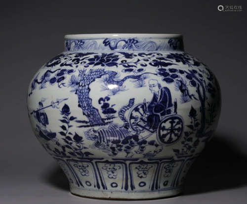 In the Ming Dynasty, the blue and white ghost millet went do...