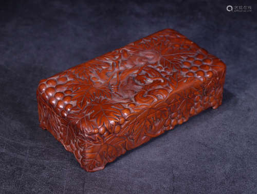 Qing Dynasty boxwood carving 