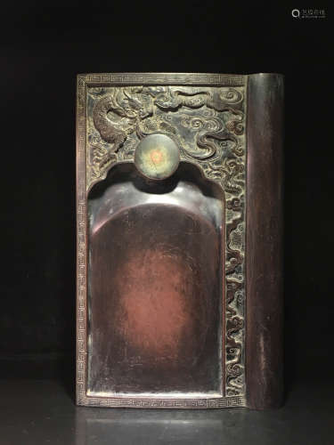 In the Qing Dynasty, scroll type Duan inkstone