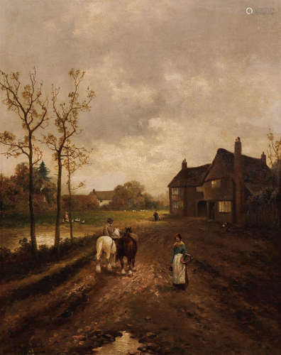 威廉·阿尔弗雷德·吉布森（苏格兰-荷兰画家）（1866-1931）·荷兰道路风...