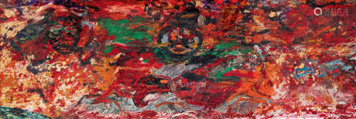 李青萍（1911-2004）·桃园三结义 1979年作 布面油画