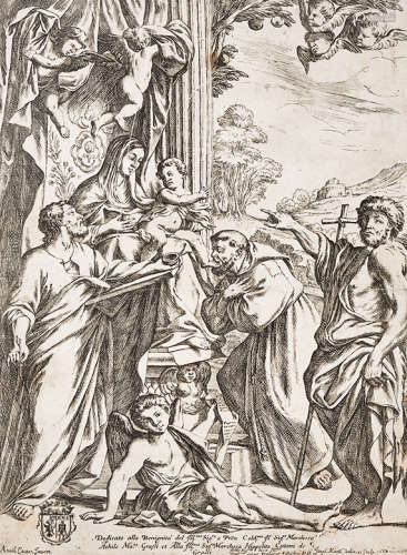 圣母马修、圣约翰和弗朗西斯版画 （一幅）