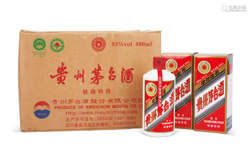 2011年产五星牌铁路特供贵州茅台酒 12瓶（原箱）