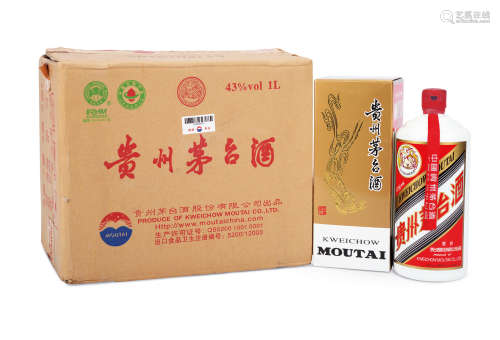 2010年产飞天牌贵州茅台酒（二斤装） 6瓶（原箱）