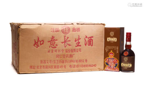 2000年产北京同仁堂如意长生酒（大瓶装） 20瓶（原箱）