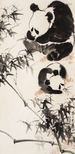 近代绘本 刘继卣 熊猫 一幅