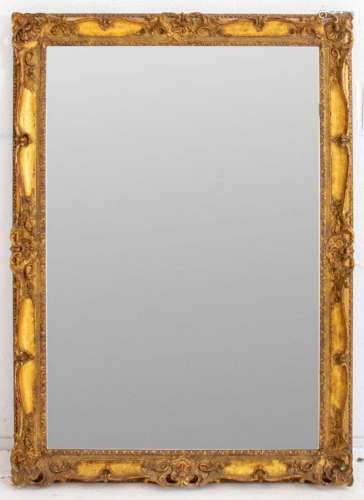 Large Rococo Style Giltwood Mirror