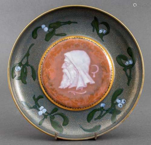 Taxile Doat Sevres Pate Sur Pate Porcelain Plate