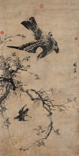 林良（约1428-1494）·花鸟 纸本水墨 立轴