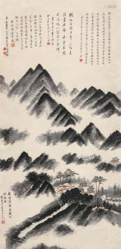潘恭寿（1741-1794）·临王翚云山图 纸本水墨 立轴