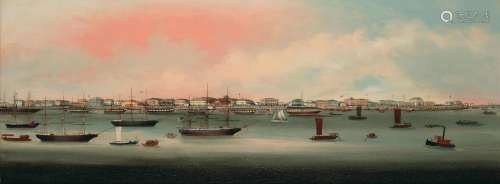 Anonymous Chinese Artist, circa 1860 View of the Bund, Shang...