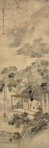SU LIUPENG (1791-1862)  Figures in a Moonlit Landscape
