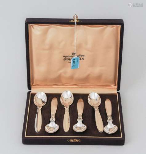 SET: 6 KAFFEELÖFFEL, GEORG JENSEN