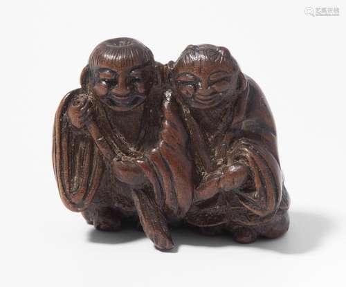 HOLZ-NETSUKE VON SATO MASAYOSHI (1819–1865)