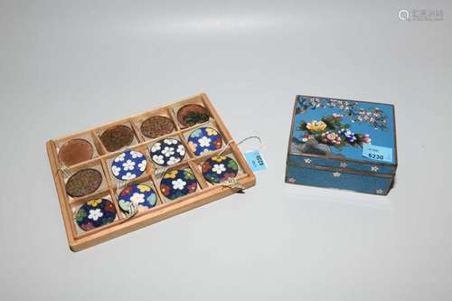 LOT: 2 EMAIL CLOISONNÉ-OBJEKTE