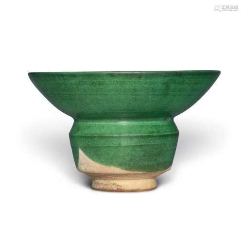 An extremely rare green-glazed zhadou, Liao dynasty | 遼 綠釉...