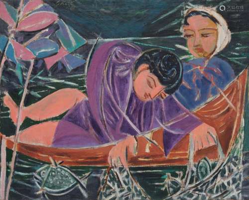 George Keyt<br />
Untitled (Two Boys in a Boat)