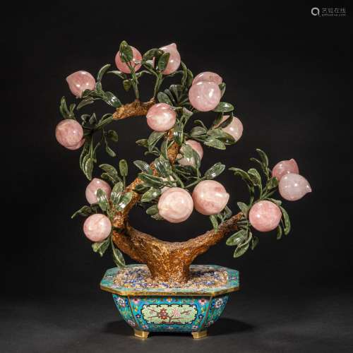 CHINESE CRYSTAL BONSAI FROM QING DYNASTY