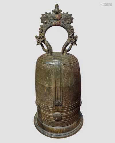CHINESE BRONZE CHIMES FROM QING DYNASTY