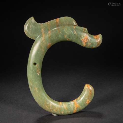 CHINESE  BEFORE MING DYNASTY JADE DRAGON