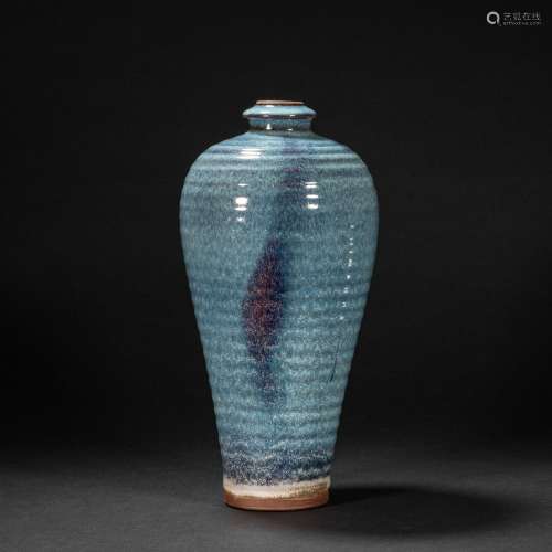 CHINESE  BEFORE MING DYNASTY PLUM VASE FROM JUN KILN