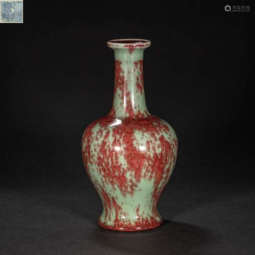 CHINESE QING DYNASTY KILN GLAZED VASE