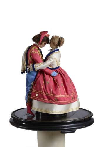 Waltz dancing pair  Alexandre-Nicolas Théroude (1807-1883)