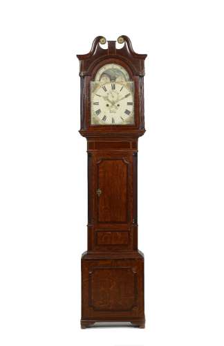 A Wain Burslem longcase clock