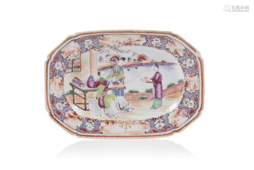 An octagonal serving platter