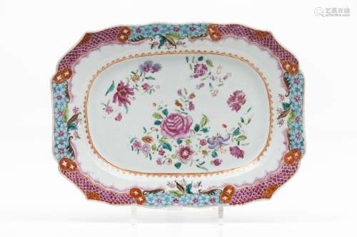 A scalloped serving platter