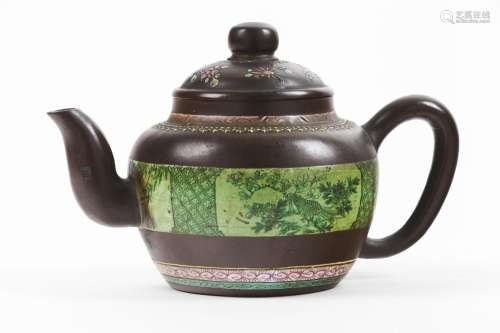 A large Yixing teapot
