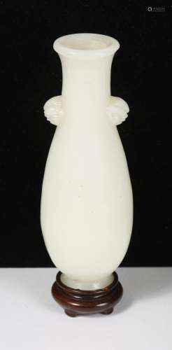 Chinese White Jade Hu Form Vase D1A1